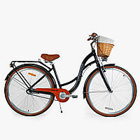 Велосипед міський Corso "Dream" обладнання Shimano Nexus-3, 3 швидкості, алюмінієва рама, кошик, фара