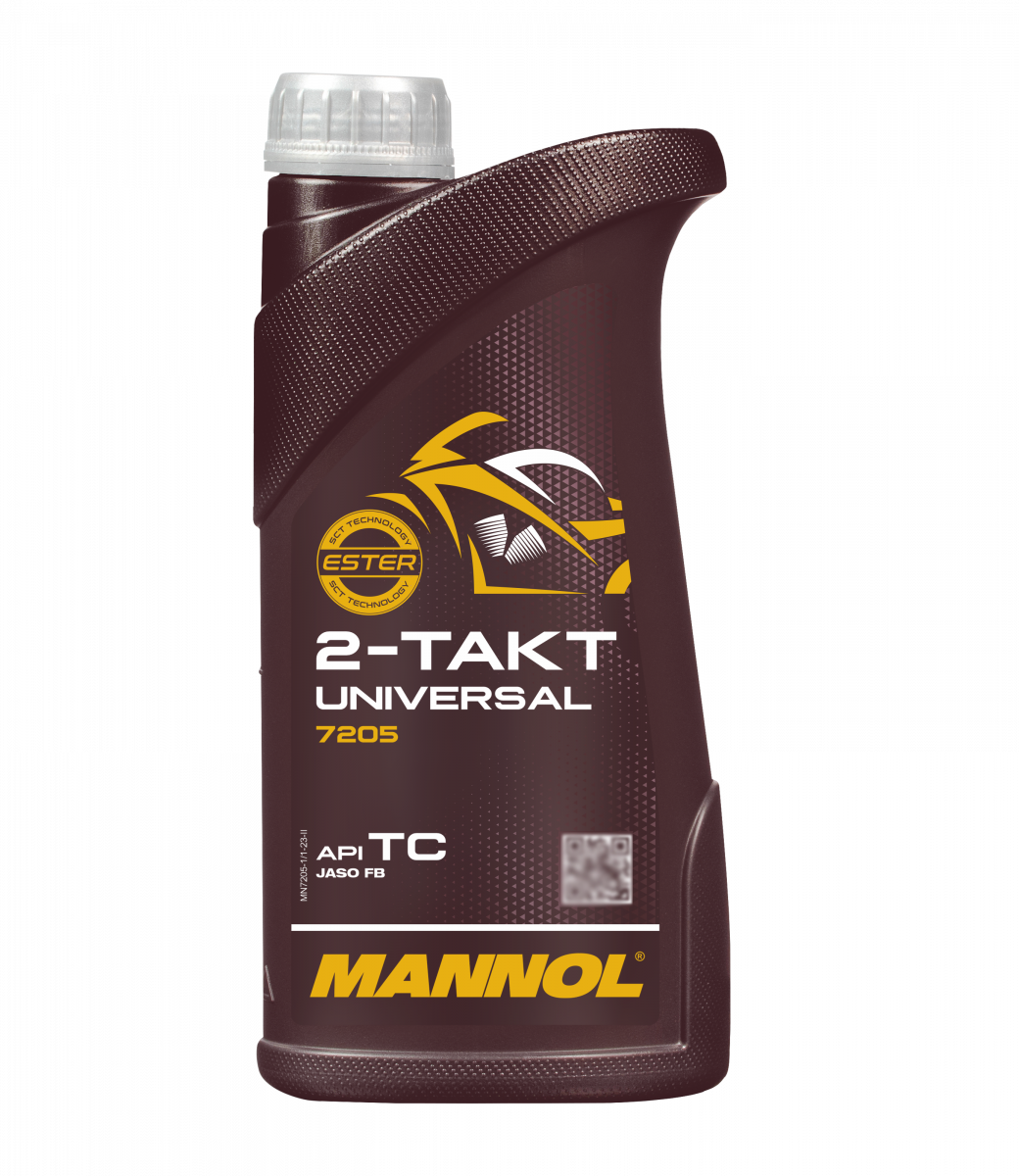 Моторное масло Mannol 7205 2-TAKT UNIVERSAL API TC 1л двухтактное минеральное - фото 1 - id-p1137353546