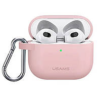 Чохол Usams US-BH741 Silicon для Apple AirPods 3 Pink (BH741AP03) DS