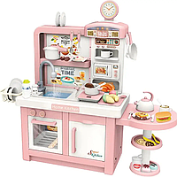 Дитяча ігрова кухня розміром 108-98-35 см з парою,мийка з водою, посуд, продукти, звук, світло 100 T-4