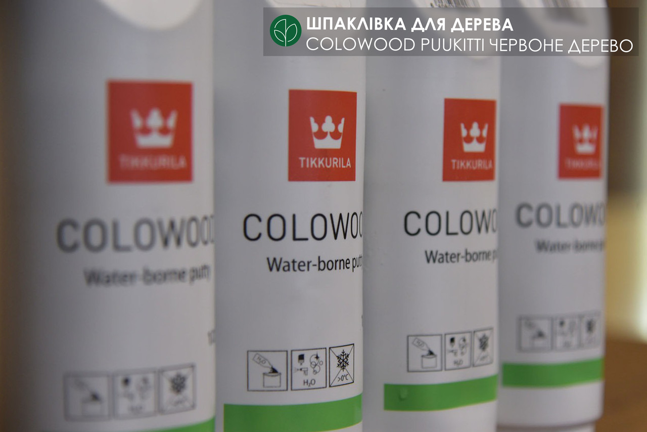 Шпаклівка для дерева Colowood Puukitti Червоне дерево — Tikkurila (банка 0,5 л)