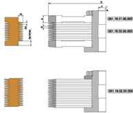 Фрези для поздовжнього зрощування деревини D250-d50/60-B3,8-z4