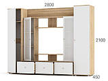 Вітальня Галиція М (Кіївський Стандарт) 2800*450*2100, фото 7