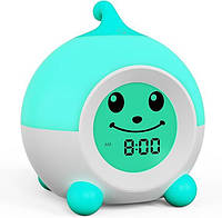 Дитячий нічник для сну iHoo Kids Sleep Trainer Alarm Clock A500 з емодзі, таймером автоматичного вимкнення