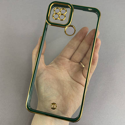 Чохол для Xiaomi Redmi 9C прозорий чохол з окантовкою на телефон сяомі редмі 9с зелений l9j, фото 1