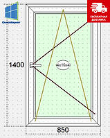Поворотно-откидное пластиковое окно эконом