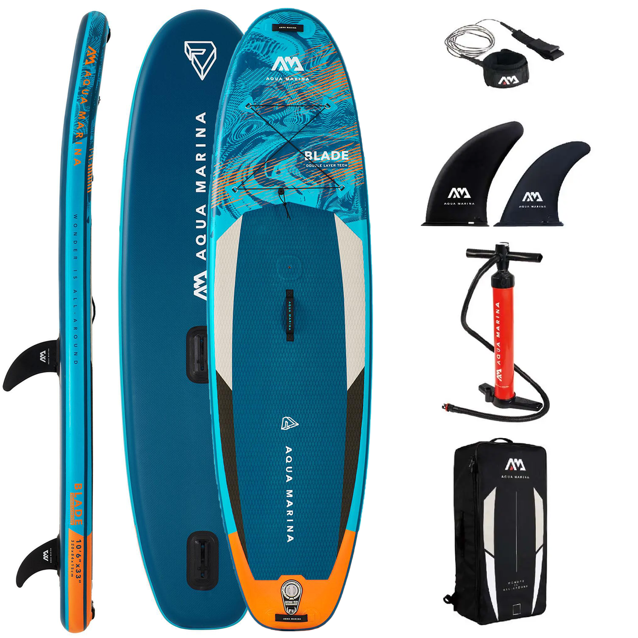 Сапборд Aqua Marina Blade 10′6″ — надувна дошка для САП серфінгу, Wind Surfing, sup board