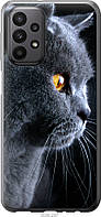 Чехол tpu черный Endorphone Samsung Galaxy A23 A235F Красивый кот (3038b-2587-26985) KS, код: 7953497