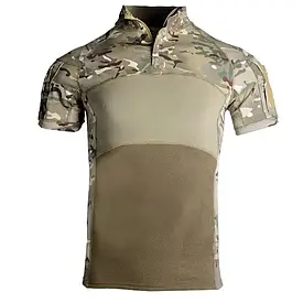 Чоловіча літня польова футболка на блискавці Han-Wild HW021 Camouflage CP 3XL