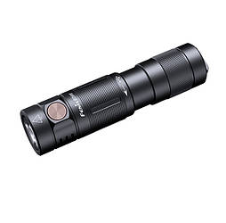 Ручний міні ліхтарик Fenix E09R 600лм Type-C (Чорний)
