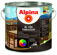 Масло для деревянных террас Alpina Öl für Terrassen Светлый 2,5л