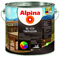 Олія для дерев'яних терас Alpina Öl für Terrassen Світлий 0.75л