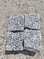 Бруківка колота екстра з Покостівського граніту (Grey Ukraine) 10×10×3см
