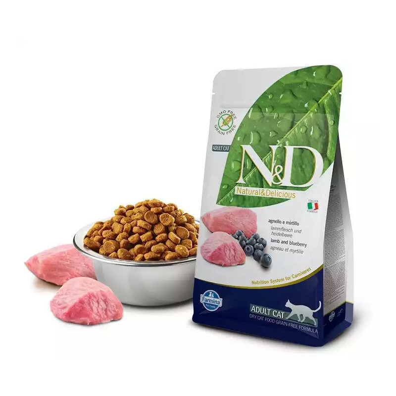 Сухий корм для котів Farmina N&D Adult Lamb & Blueberry Adult ВАГОВИЙ (ціна за 1 кг)