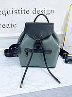 Женский кожаный рюкзак сумка / модный городской рюкзак из натуральной кожи 9420 OnePro Зеленый