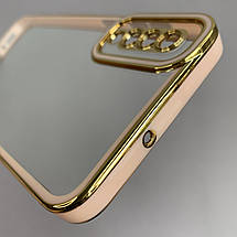 Чохол для Samsung Galaxy A50 прозорий чохол з окантовкою на телефон самсунг а50 пудровий l9j, фото 4