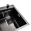 Кухонна мийка 75*45A PVD чорна Platinum Handmade "ВОДОСПАД", фото 9