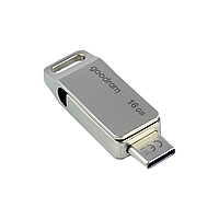 Флеш Пам'ять 16GB ODA3 SILVER 60R/20W USB 3.2 Gen 1, Два Роз єми USB Type A і Type C