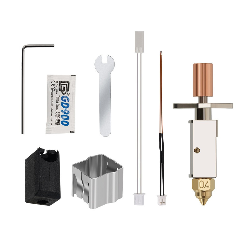 __ Хотенд (hotend) для 3Д-принтера Creality K1 / K1 Max / CR-M4, Нагрівач кераміка 24V 48W, Термобар'єр Біметалл, фото 1