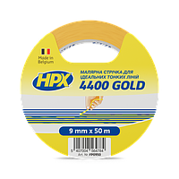 Лента малярная HPX 4400 GOLD оранжевая Идеальный контур FP0950 9мм*50м