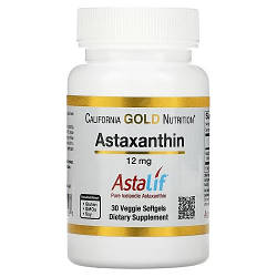 Астаксантін California Gold Nutrition Astaxanthin 12 mg (30 капсул.)