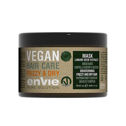 Зволожуюча маска Envie Vegan Frizzy and Dry Mask Linum Seed Extract для сухого та кучерявого волосся 500мл
