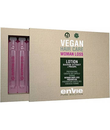 Активуючий лосьйон для кореня волосся жіночий Envie Vegan Hair Care Woman Loss Lotion 8*10 мл