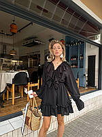 Женское легкое платье с двойной юбкой арт. 314