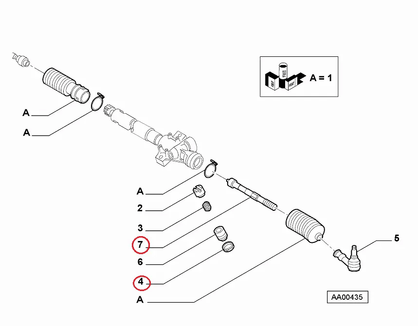 Кермова тяга на Fiat Ducato 230, Peugeot Boxer, Citroen Jumper (1994-2002), 1471654080, 4018A4, ABS, Голандія, фото 1