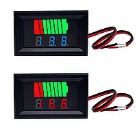 Датчик-Вольтметр,индикатор заряда аккумулятора 12 В 24 В 36 В 48 В 60 В (красный)