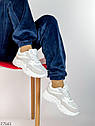 Кросівки жіночі біло-сірі Розміри 36 37 40, фото 4