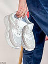 Кросівки жіночі біло-сірі Розміри 36 37 40, фото 3