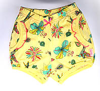 Трикотажні шорти-трусики  для дівчинки "Екзотичні", жовті, Smil, розмір 68
