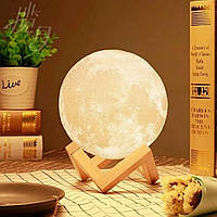 Ночник 3д светильник Moon Lamp 18 см, Ночники 3d lamp, Проекционный 3d TO-645 светильник ночник