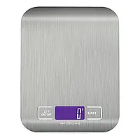 Весы кухонные электронные до 5 кг с плоской платформой на батарейках SF-2012