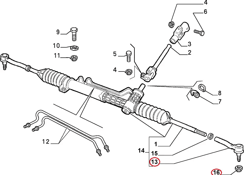 Наконечник рульової тяги Fiat Ducato 230, Peugeot Boxer, Citroen Jumper (1994-2002), 1306716080, 4018A3, ABS, Голандія