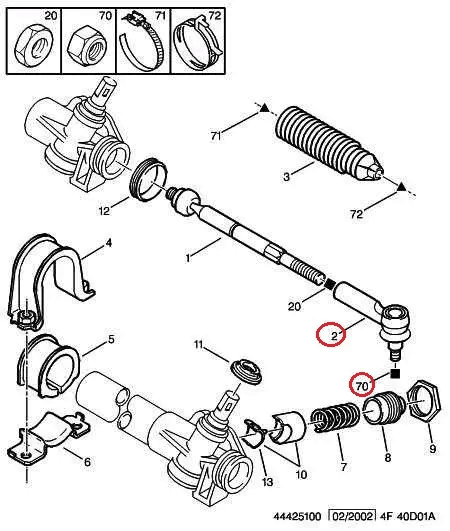 Наконечник рульової тяги Fiat Ducato 230, Peugeot Boxer, Citroen Jumper (1994-2002), 1306716080, 4018A3, AS Metal, Турція, фото 1