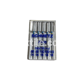 Голки для джинсової тканини 5 шт. для побутових машин No90/14 Schmetz