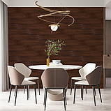 Самоклеюча вінілова плитка під ламінат для підлоги та стін під дерево венге (СВП-011) Матова, фото 5