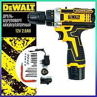 Шуруповерт аккумуляторный мощный 12V DeWALT DCF680G2F Мощный ударный аккумуляторный шуруповерт