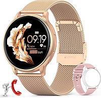 Стильные умные часы для женщин Smart Watch Y33 с 1.32дюймовым сенсорным экраном, фитнес-часы с функцией звонка