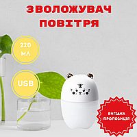 Ультразвуковой детский ночник увлажнитель воздуха с подсветкой USB 220 мл