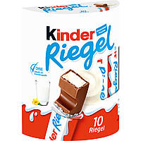 Шоколадні батончики Kinder Riegel 10 штук по 21г