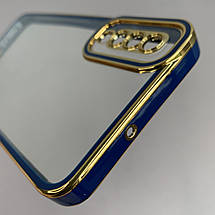 Чохол для Samsung Galaxy A50 прозорий чохол з окантовкою на телефон самсунг а50 синій l9j, фото 4