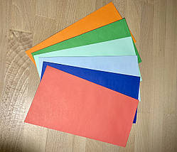 Конверт кольоровий Євро DL (220мм*110мм) МІКС, E65, 80 гр, самоклеючий, відривна стрічка, фото 3