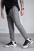 Класичні штани without mozart melange light gray