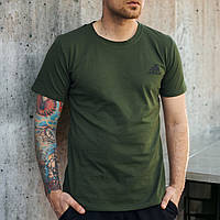Мужская спортивная футболка зеленая Adidas повседневная стильная модная однотонная фирменная M