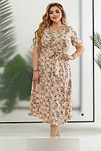 Стильна жіноча сукня, тканина "Віскоза Софт" 48, 50, 52, 54 розмір 48