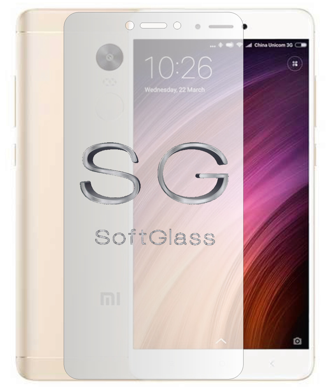 М'яке скло Xiaomi Redmi note 4X на екран поліуретанове SoftGlass