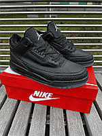 Зимник кроссовки Nike Jordan, черные с мехом